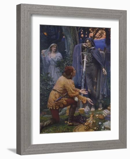 Bertuccio's Bride, 1845-Edward Robert Hughes-Framed Giclee Print