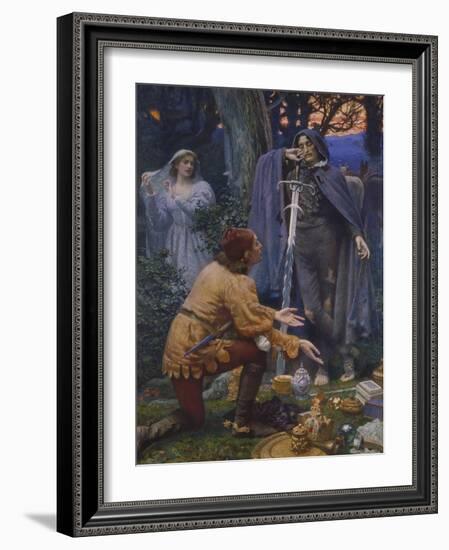 Bertuccio's Bride, 1845-Edward Robert Hughes-Framed Giclee Print