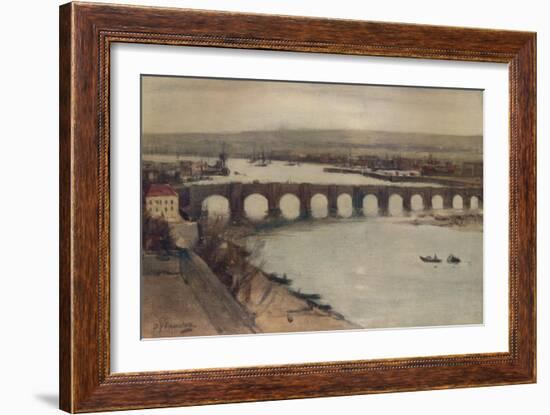 'Berwick Bridge', c1912, (c1915)-David Young Cameron-Framed Giclee Print