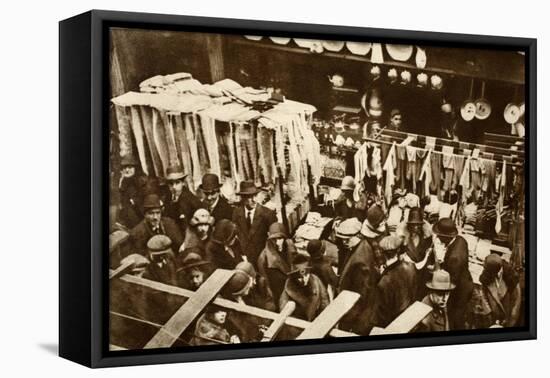 Berwick Street Market, Soho, on a Saturday, from 'Wonderful London', Published 1926-27-English Photographer-Framed Premier Image Canvas