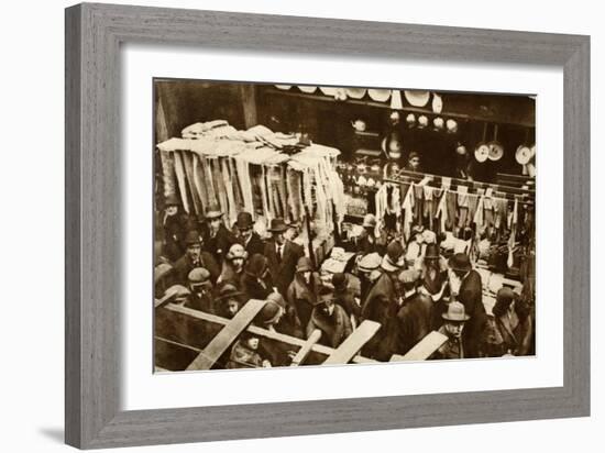 Berwick Street Market, Soho, on a Saturday, from 'Wonderful London', Published 1926-27-English Photographer-Framed Giclee Print