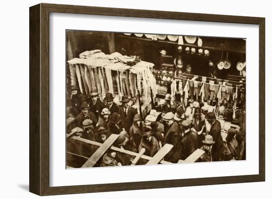 Berwick Street Market, Soho, on a Saturday, from 'Wonderful London', Published 1926-27-English Photographer-Framed Giclee Print