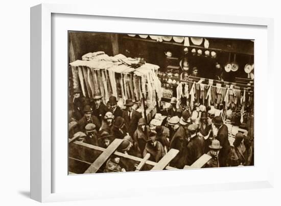 Berwick Street Market, Soho, on a Saturday, from 'Wonderful London', Published 1926-27-English Photographer-Framed Giclee Print