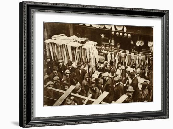 Berwick Street Market, Soho, on a Saturday, from 'Wonderful London', Published 1926-27-English Photographer-Framed Giclee Print