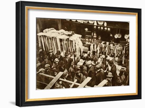 Berwick Street Market, Soho, on a Saturday, from 'Wonderful London', Published 1926-27-English Photographer-Framed Giclee Print