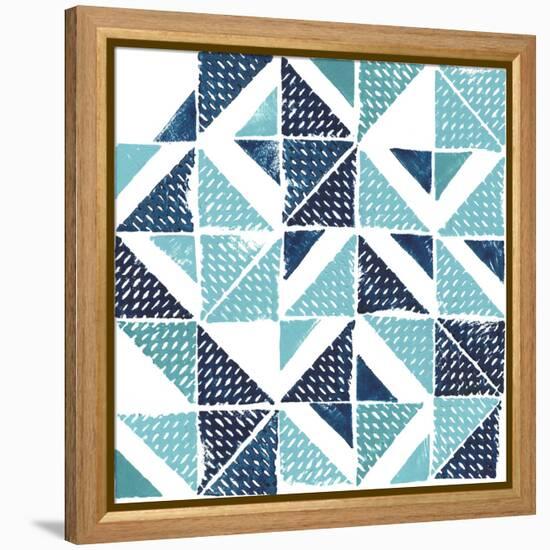 Beryl Block Print I-Grace Popp-Framed Stretched Canvas