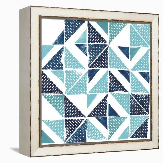 Beryl Block Print I-Grace Popp-Framed Stretched Canvas