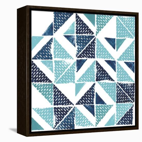 Beryl Block Print I-Grace Popp-Framed Stretched Canvas