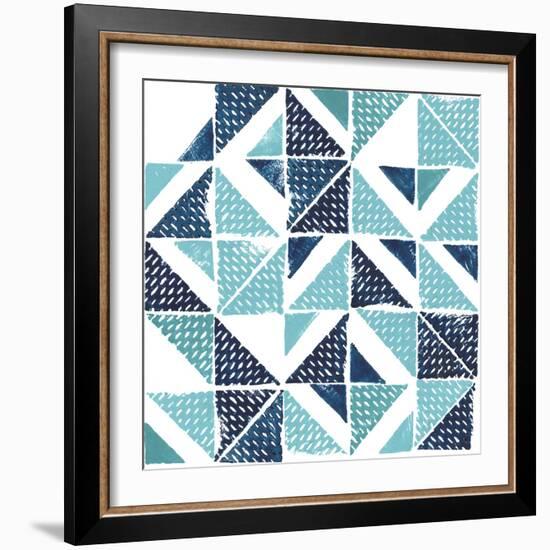 Beryl Block Print I-Grace Popp-Framed Art Print