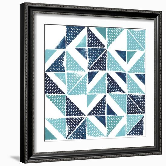 Beryl Block Print I-Grace Popp-Framed Art Print