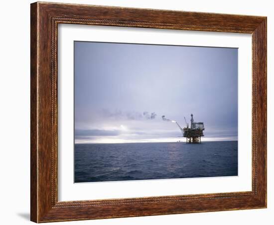 Berylfield Oil Drilling Rigs in the North Sea, Europe-Geoff Renner-Framed Photographic Print