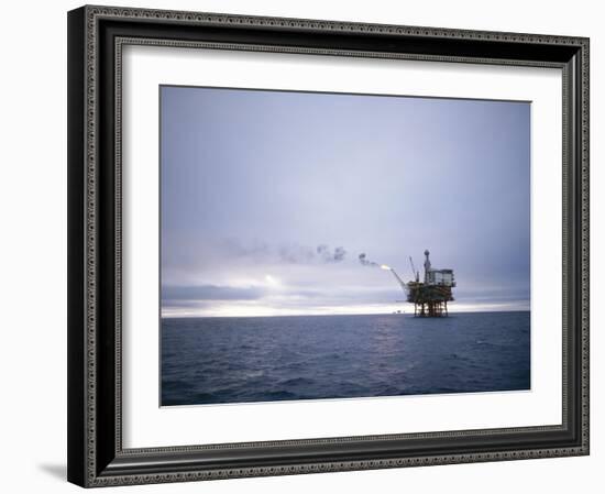 Berylfield Oil Drilling Rigs in the North Sea, Europe-Geoff Renner-Framed Photographic Print