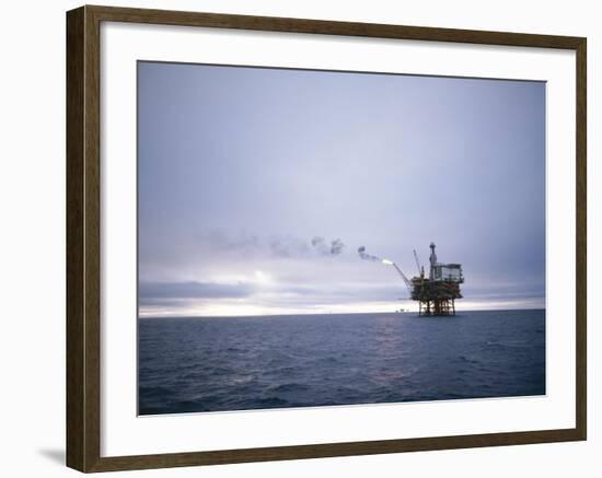 Berylfield Oil Drilling Rigs in the North Sea, Europe-Geoff Renner-Framed Photographic Print