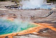 Thermal Pool in Yellowstone National Park - USA-berzina-Mounted Photographic Print