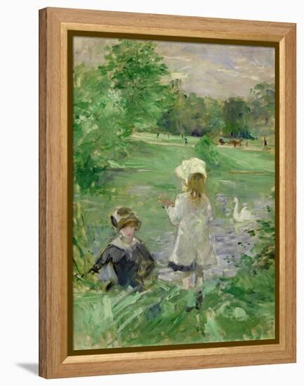 Beside a Lake, 1883-Berthe Morisot-Framed Premier Image Canvas