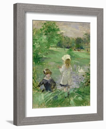 Beside a Lake, 1883-Berthe Morisot-Framed Giclee Print