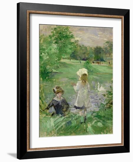 Beside a Lake, 1883-Berthe Morisot-Framed Giclee Print