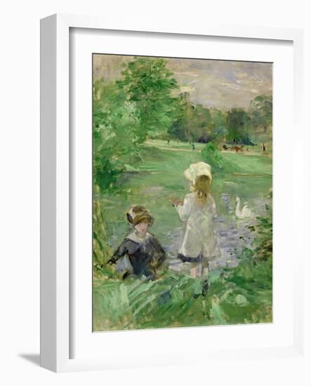 Beside a Lake, 1883-Berthe Morisot-Framed Giclee Print