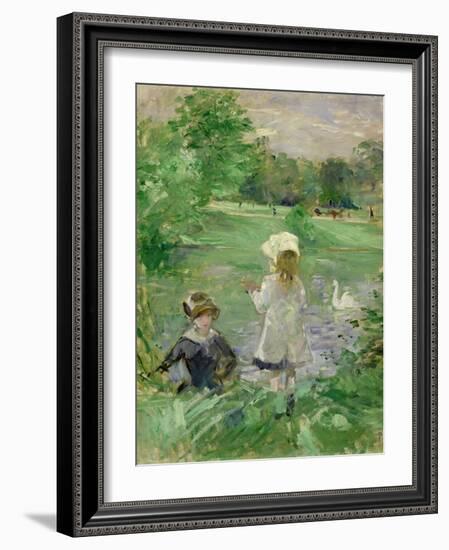 Beside a Lake, 1883-Berthe Morisot-Framed Giclee Print