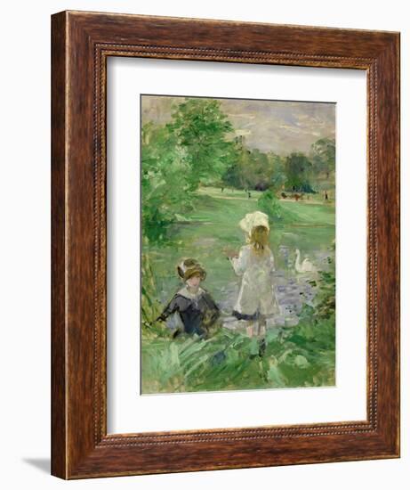 Beside a Lake, 1883-Berthe Morisot-Framed Giclee Print