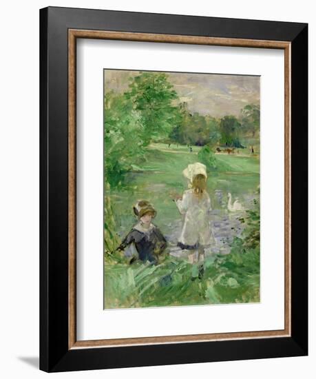 Beside a Lake, 1883-Berthe Morisot-Framed Giclee Print