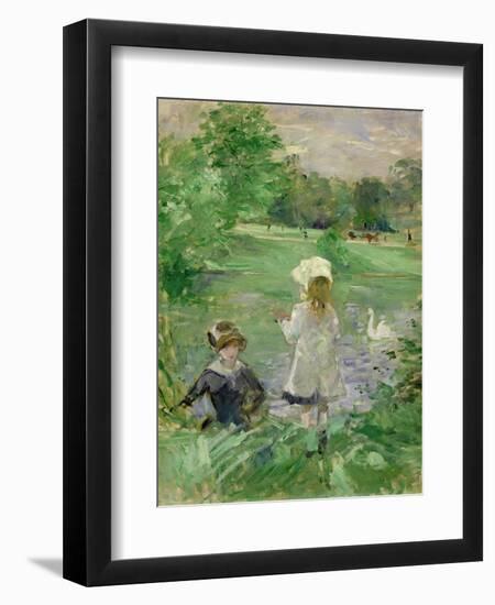 Beside a Lake, 1883-Berthe Morisot-Framed Giclee Print