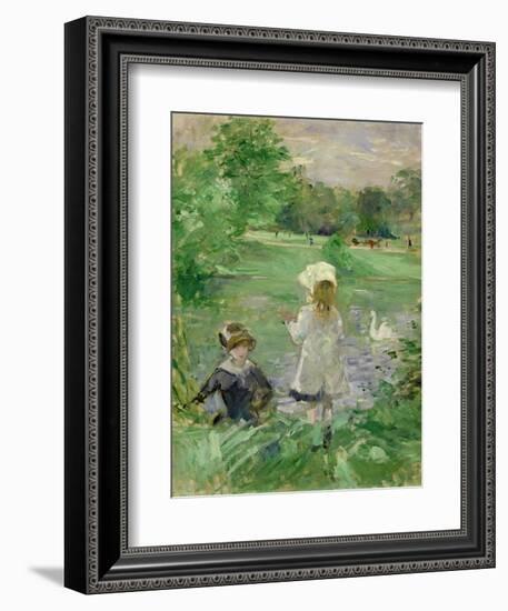 Beside a Lake, 1883-Berthe Morisot-Framed Giclee Print