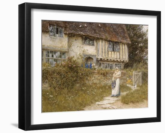 Beside the Old Church Gate Farm, Smarden, Kent-Helen Allingham-Framed Giclee Print