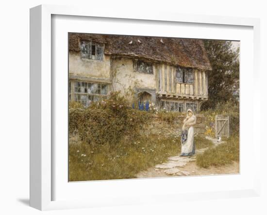 Beside the Old Church Gate Farm, Smarden, Kent-Helen Allingham-Framed Giclee Print