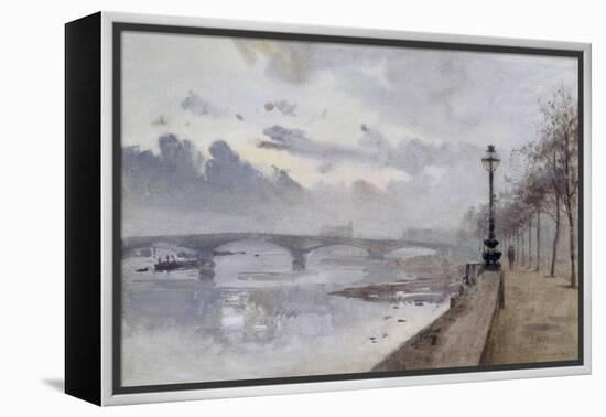 Beside the Thames, 1897-Rose Maynard Barton-Framed Premier Image Canvas