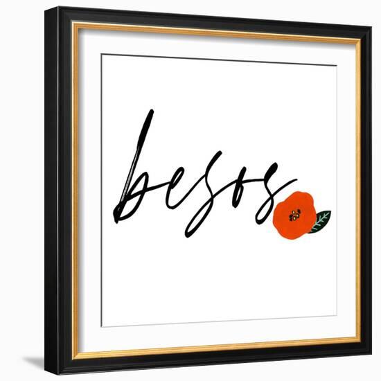 Besos I-Studio W-Framed Art Print