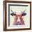 Bespectacled Bovine I-Victoria Borges-Framed Art Print