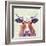 Bespectacled Bovine I-Victoria Borges-Framed Art Print