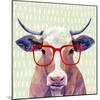 Bespectacled Bovine I-Victoria Borges-Mounted Art Print