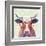 Bespectacled Bovine I-Victoria Borges-Framed Art Print