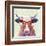 Bespectacled Bovine I-Victoria Borges-Framed Art Print