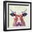 Bespectacled Bovine I-Victoria Borges-Framed Art Print