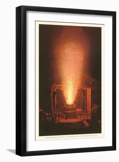 Bessemer Steel Converter, Pittsburgh, Pennsylvania-null-Framed Art Print