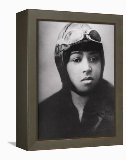 Bessie Coleman (1892-1926), Was an Early African American Pilot-null-Framed Stretched Canvas