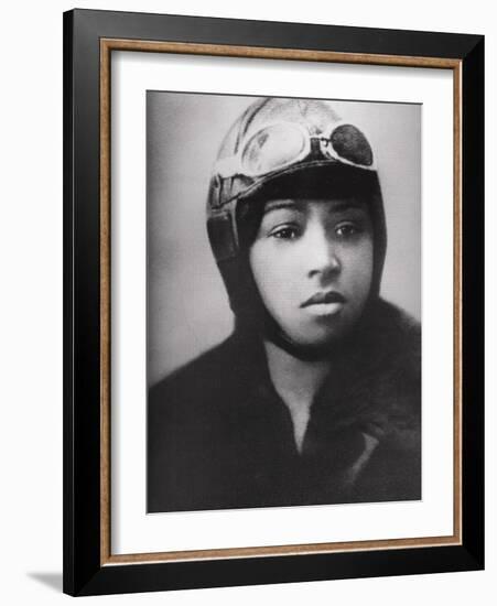 Bessie Coleman (1892-1926), Was an Early African American Pilot-null-Framed Photo