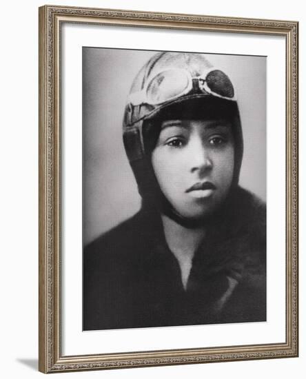 Bessie Coleman (1892-1926), Was an Early African American Pilot-null-Framed Photo