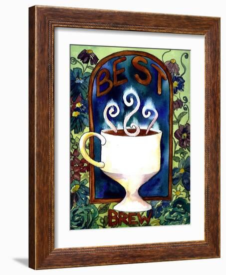 Best Brew Coffee-Blenda Tyvoll-Framed Art Print