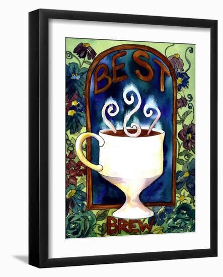 Best Brew Coffee-Blenda Tyvoll-Framed Art Print