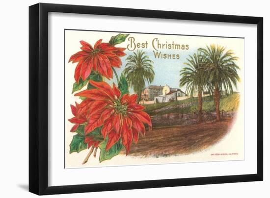 Best Christmas, Old Mission, San Diego, California-null-Framed Art Print