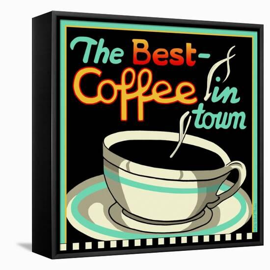 Best Coffee in Town-Kate Ward Thacker-Framed Premier Image Canvas