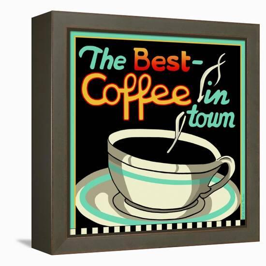 Best Coffee in Town-Kate Ward Thacker-Framed Premier Image Canvas