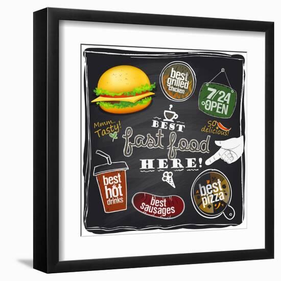 Best Fast Food Here-Selenka-Framed Art Print
