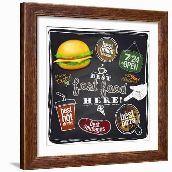 Best Fast Food Here-Selenka-Framed Premium Giclee Print