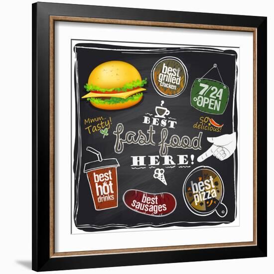 Best Fast Food Here-Selenka-Framed Premium Giclee Print