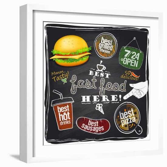 Best Fast Food Here-Selenka-Framed Premium Giclee Print